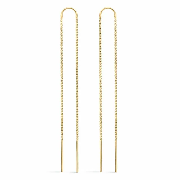 Støvring Design lange Ohrringe in vergoldetem Sterlingsilber