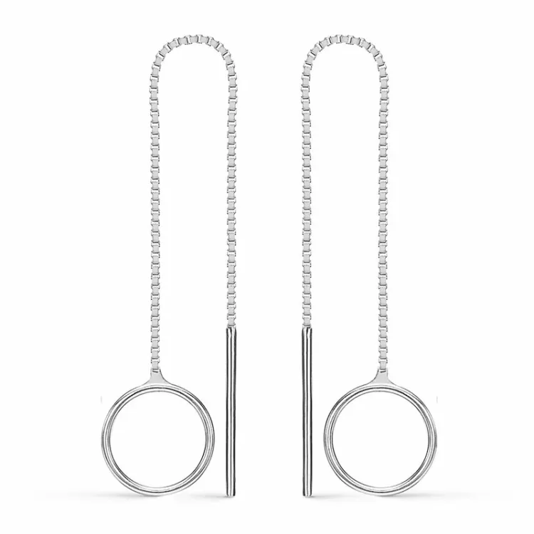Støvring Design lange Ohrringe in Silber