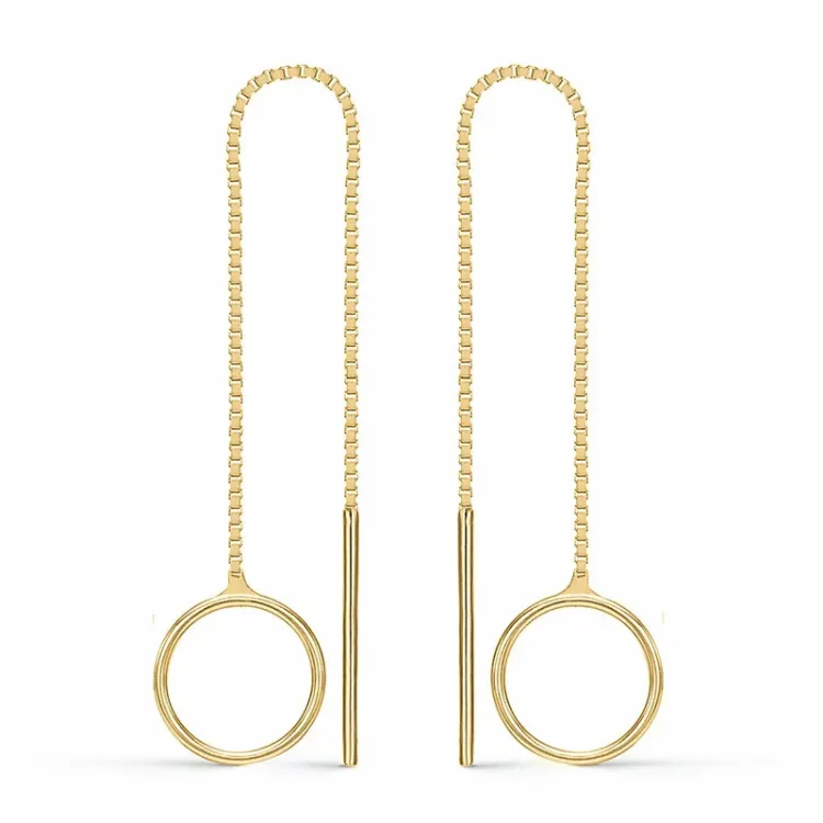 Støvring Design lange Ohrringe in vergoldetem Sterlingsilber
