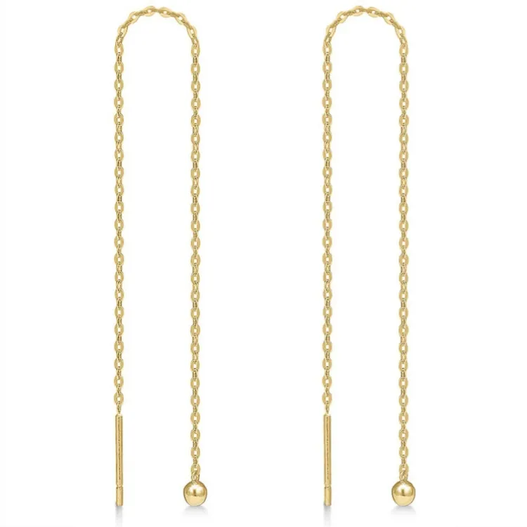 lange Støvring Design ketten ohrringe in 8 Karat Gold