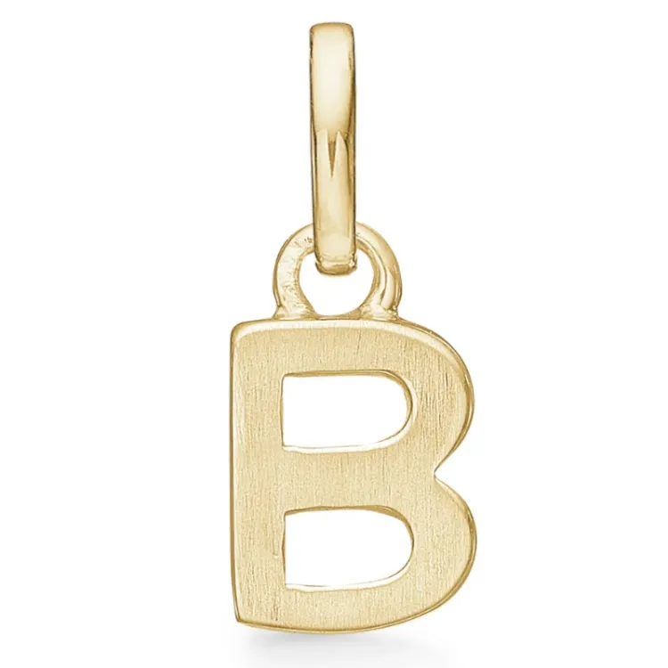 Støvring Design buchstab b Anhänger in vergoldetem Sterlingsilber