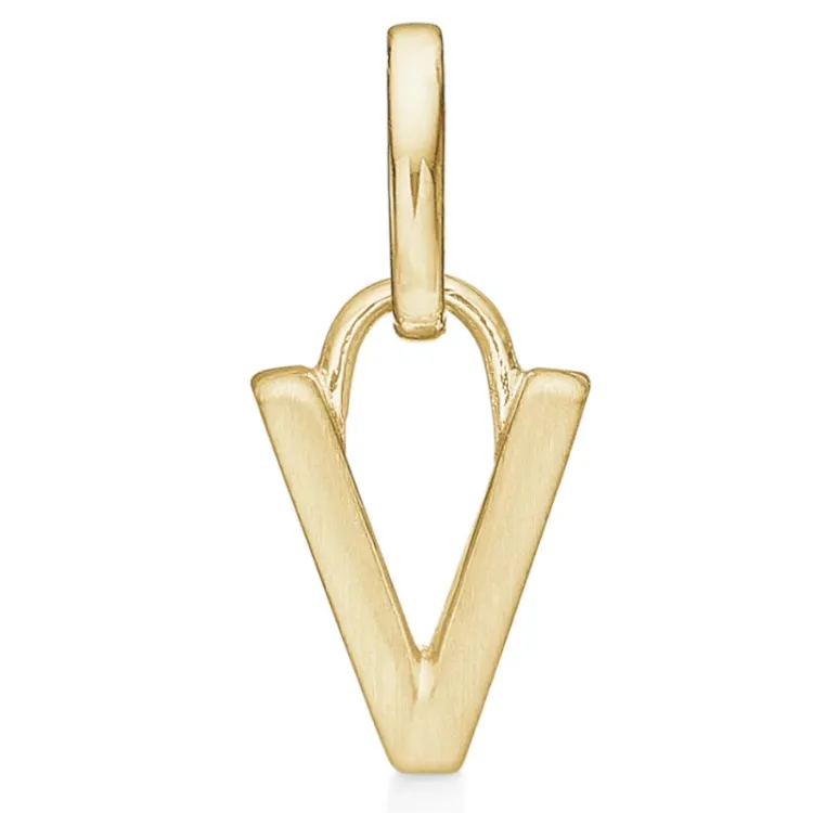 Støvring Design buchstab v Anhänger in vergoldetem Sterlingsilber