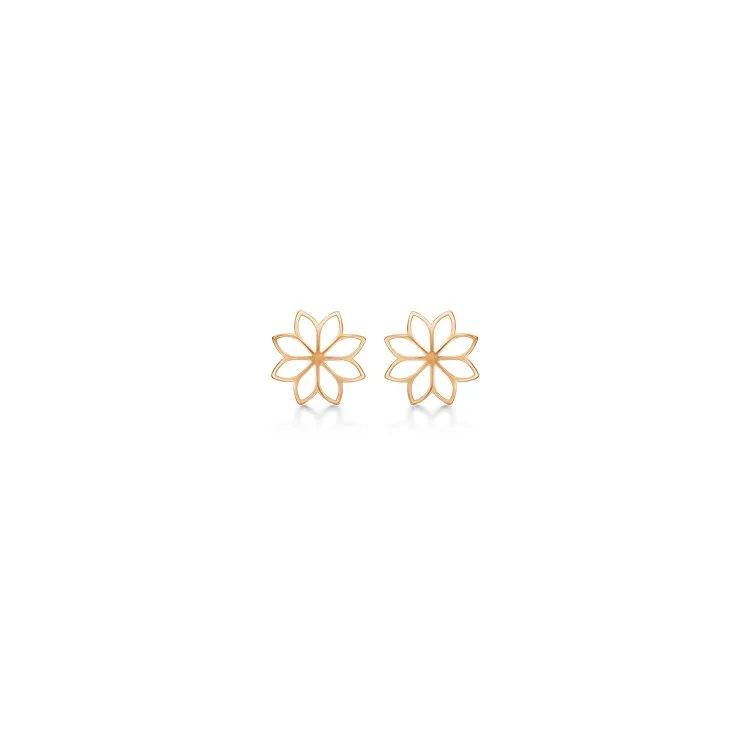 Støvring Design Blume Ohrringe in 8 Karat Gold