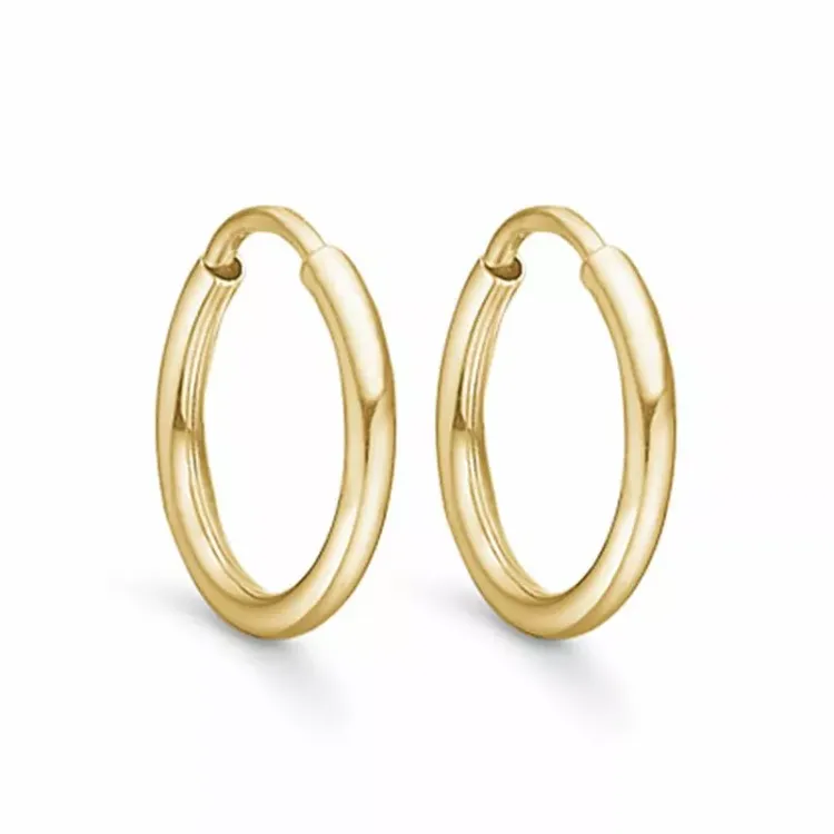 10 mm Støvring Design Kreole in 8 Karat Gold