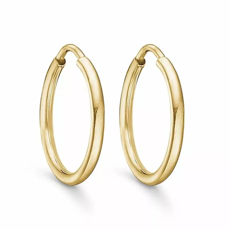 15 mm Støvring Design Kreole in 14 Karat Gold