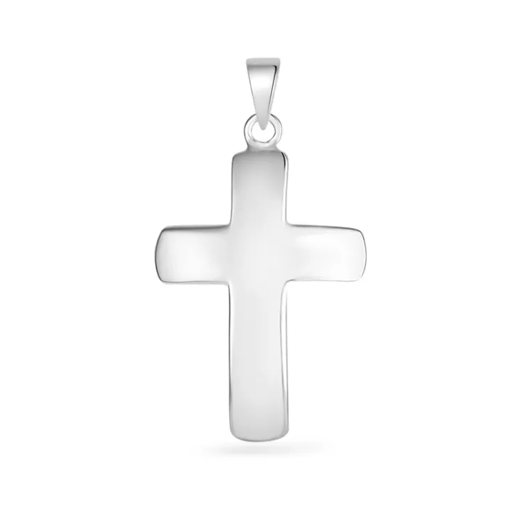 18 x 25 mm Støvring Design Kreuz Anhänger in Silber