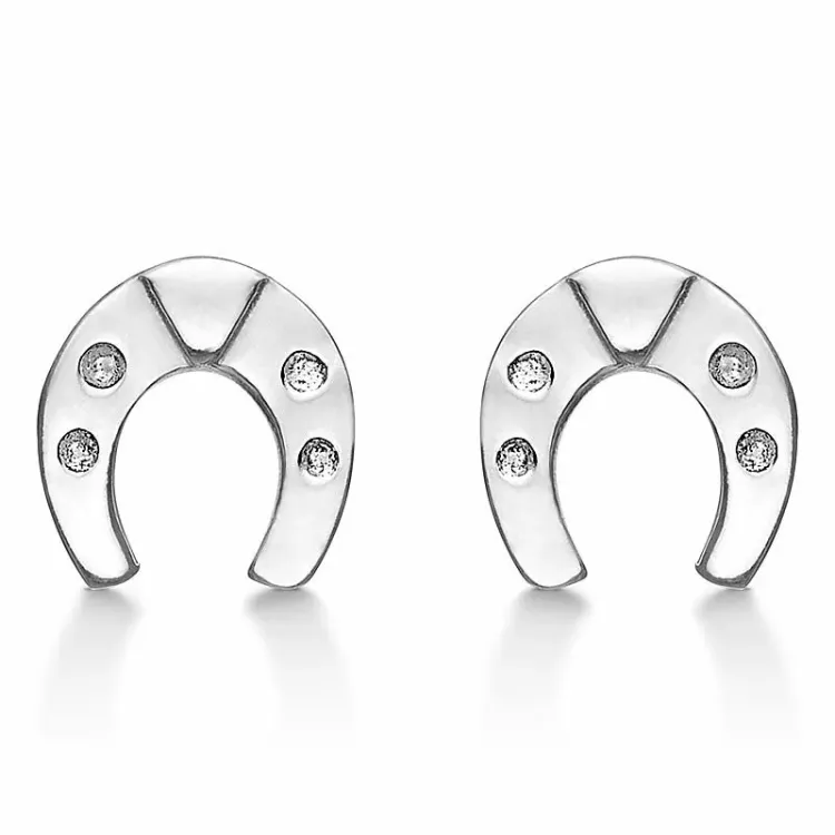 Støvring Design Hufeisen Ohrringe in Silber