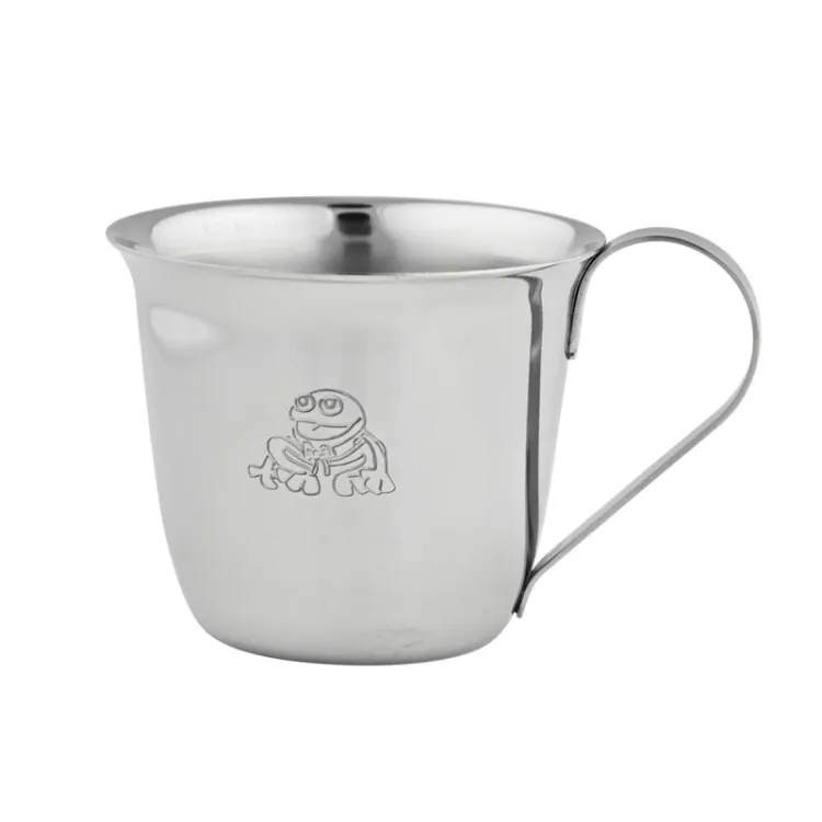 Taufgeschenk: Becher Kai und Andrea in Edelstahl  Modell: 250-8000