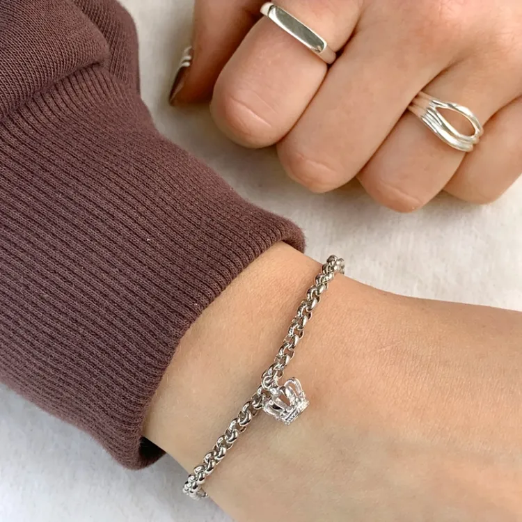 Siersbøl Krone Armband in Silber