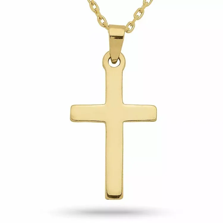 20 mm Siersbøl Kreuz Anhänger in 8 Karat Gold