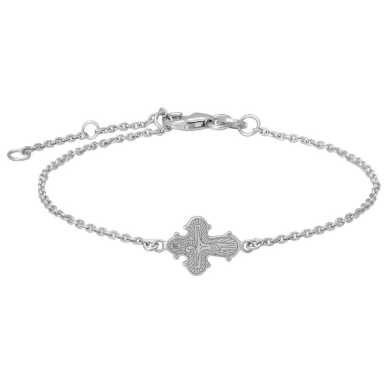 13 x 8 mm Siersbøl Dagmarkreuz Armband in Silber