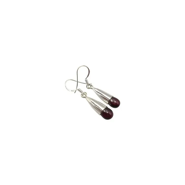 Granat Ohrringe in Silber
