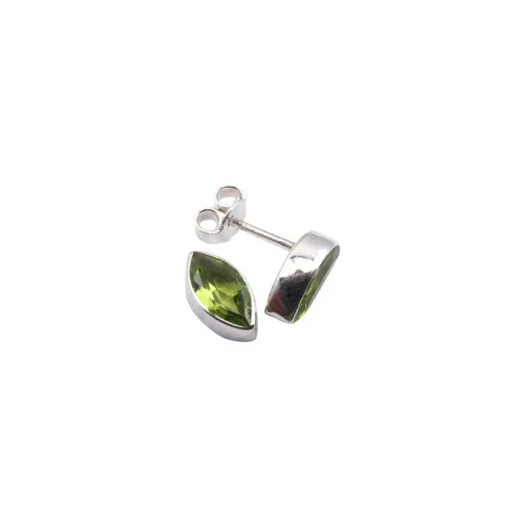 Peridot Ohrstecker in Silber