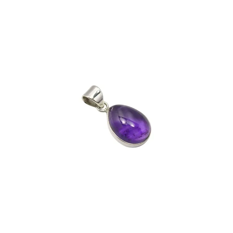 Tropfen Amethyst Anhänger aus Silber
