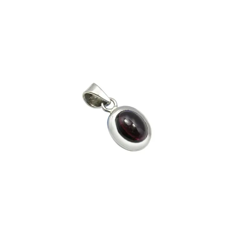 Granat Anhänger aus Silber