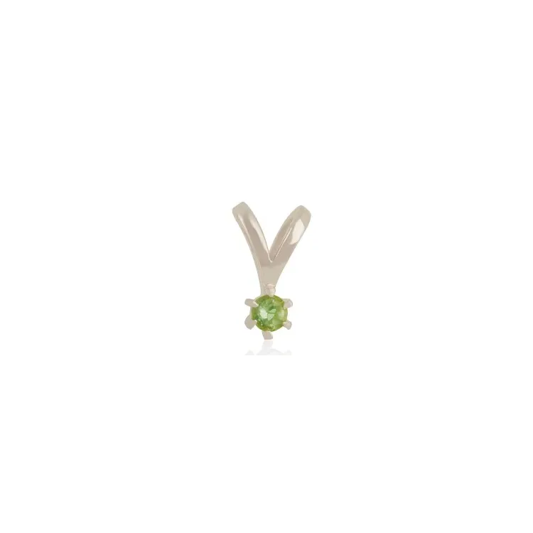 Peridot Solitäranhänger aus Silber