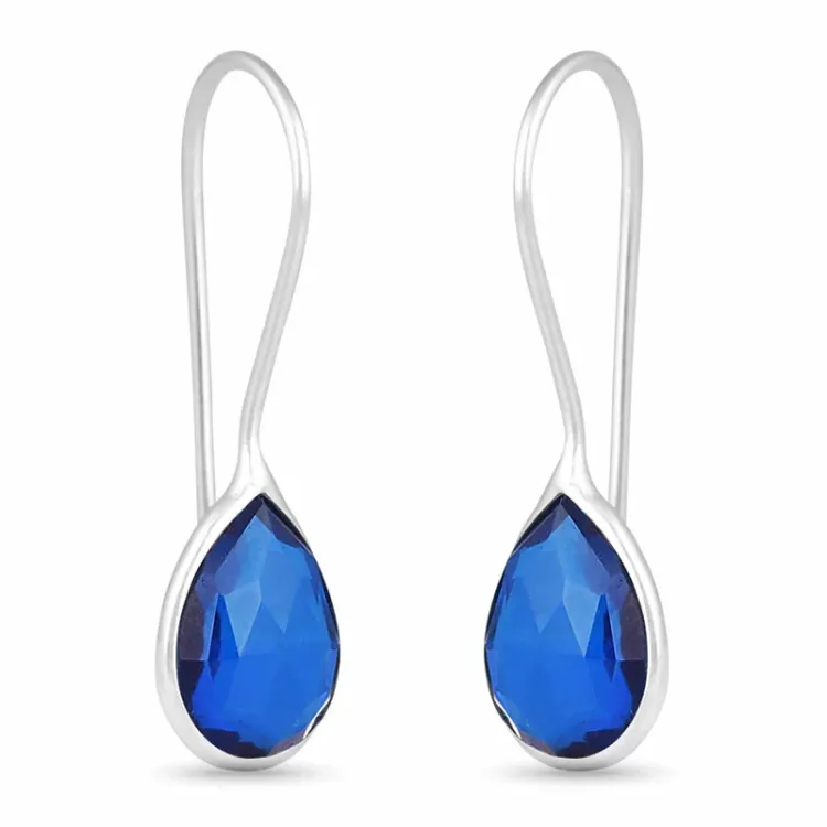 Tropfen Ohrringe in Silber - Loom Stones