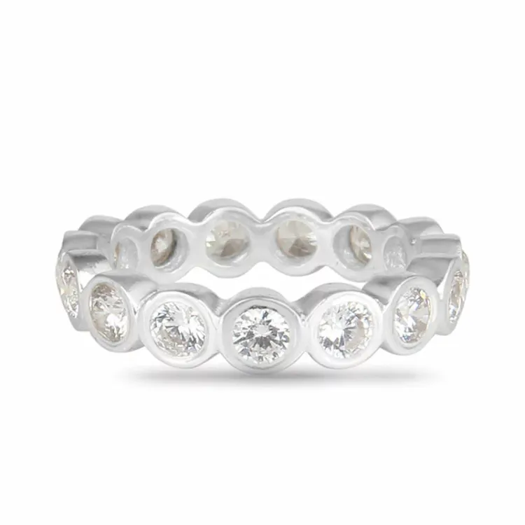 matter Zirkon Ring aus Silber - Bubbly Sparkle