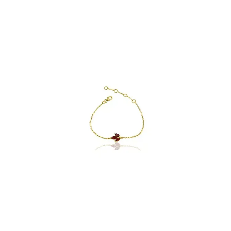 Blatt Armband aus vergoldetem Sterlingsilber und Anhänger aus vergoldetem Sterlingsilber