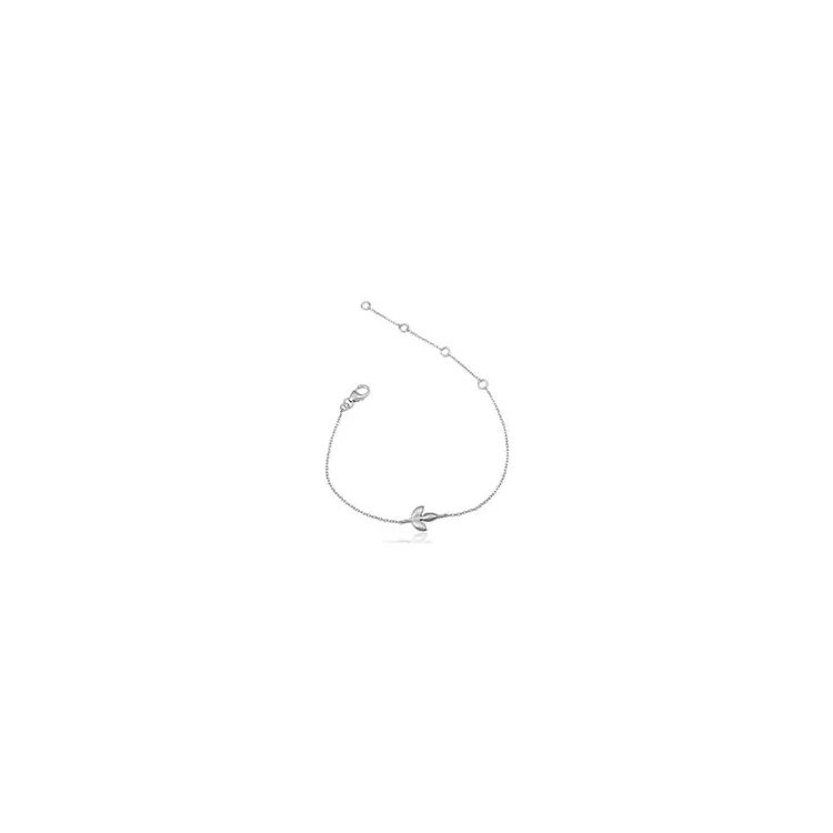 Blatt Armband aus Silber und Anhänger aus Silber