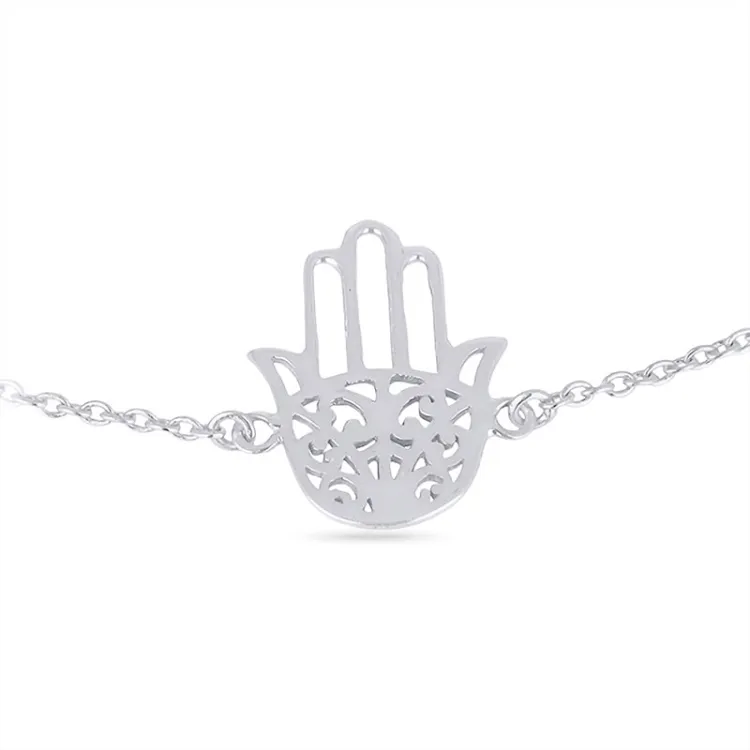 fatimas Hand Armband aus Silber und Anhänger aus Silber