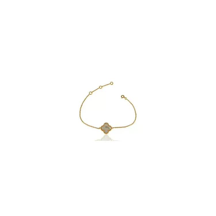 Echten Armband aus vergoldetem Sterlingsilber und Anhänger aus vergoldetem Sterlingsilber