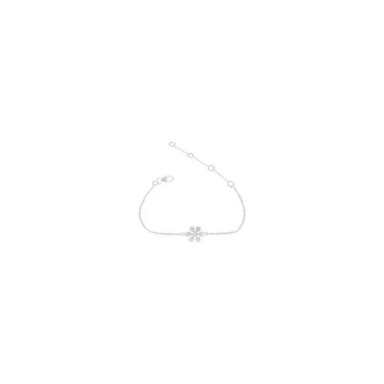 Schneeflocke Armband aus Silber und Anhänger aus Silber