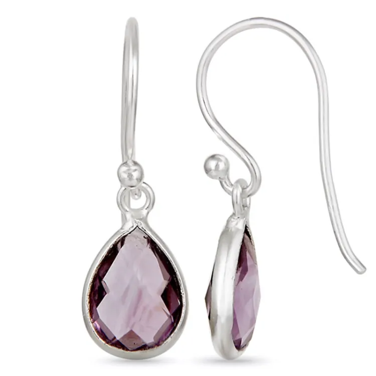 Tropfen Ohrringe in Silber - Loom Stones