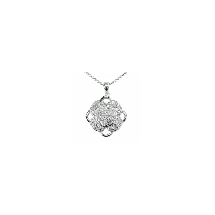 Blumen Anhänger aus Silber