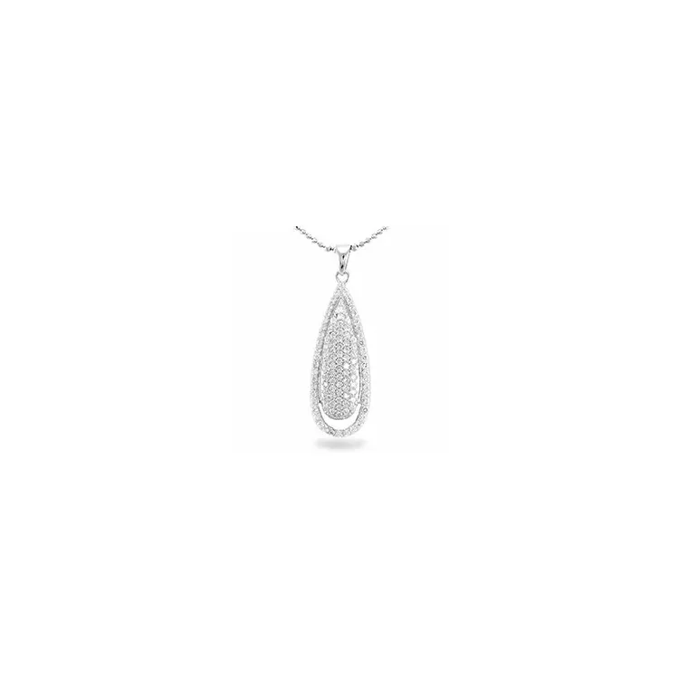 Tropfen Zirkon Anhänger aus Silber