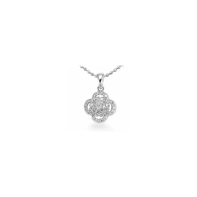 Blumen Anhänger aus Silber