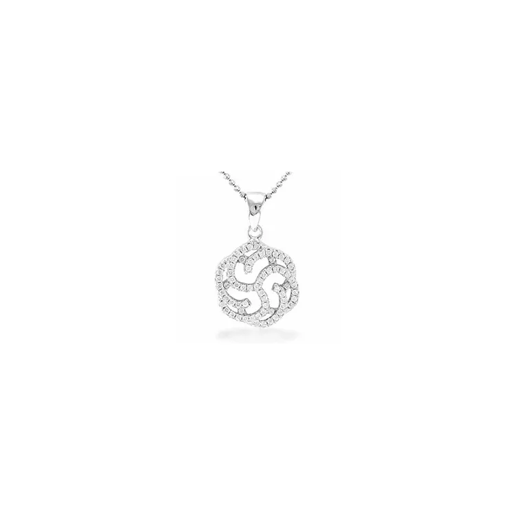 Zirkon Anhänger aus Silber