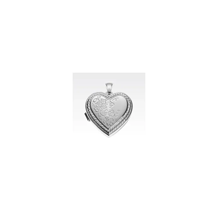 Herz Medaillon aus Silber