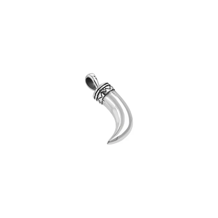 Horn Anhänger aus Stahl