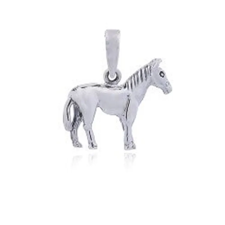 Elegant Pferde Anhänger aus Silber