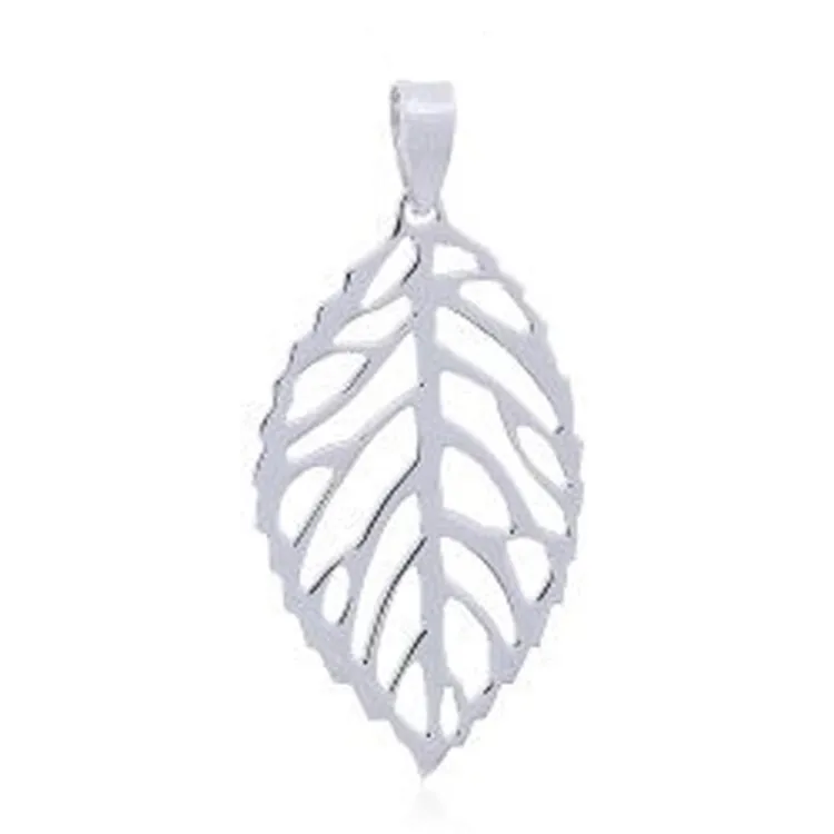 Blatt Anhänger aus Silber