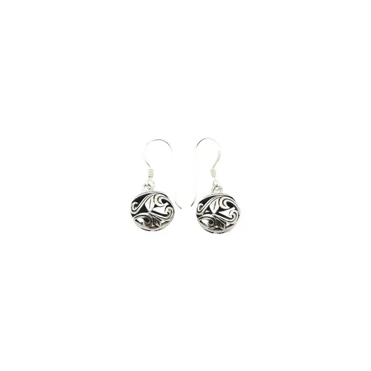 Runder Ohrringe in Silber