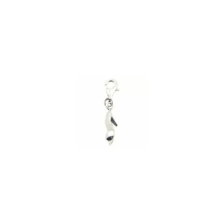 Elegant Schuh Charm Anhänger aus Silber 