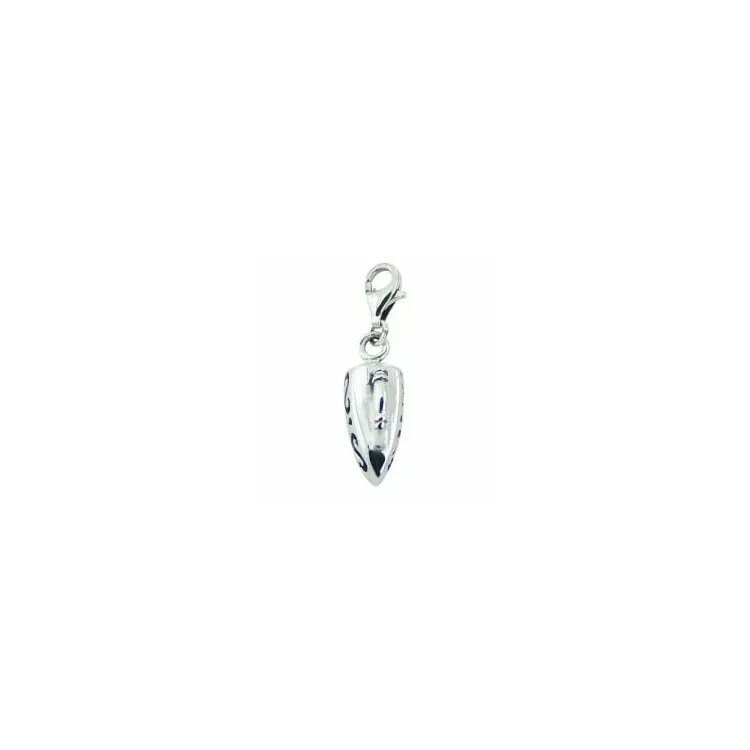 Bügeleisen Charm Anhänger aus Silber 