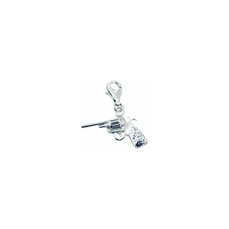 Pistole Charm Anhänger aus Silber