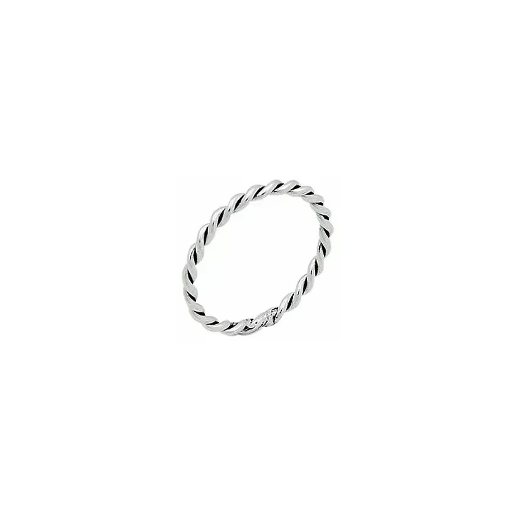 strukturierter Ring aus Silber
