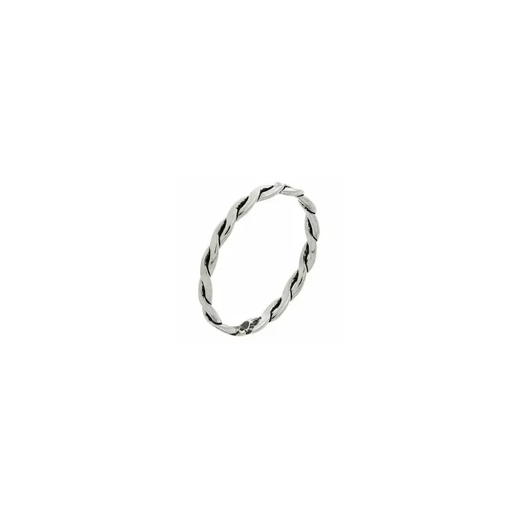 Geflochtenes Ring aus Silber