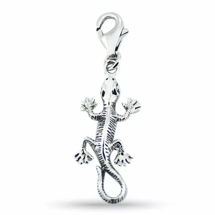 Eidechse Charm Anhänger aus Silber