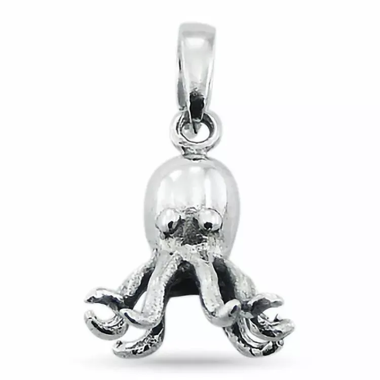 Tintenfisch Anhänger aus Silber