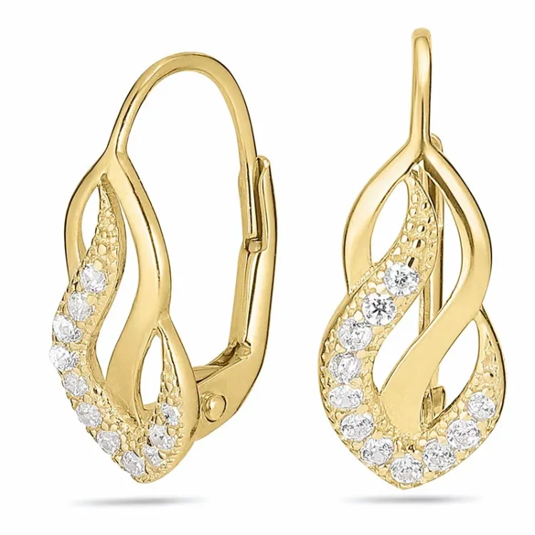 Ohrringe in 14 Karat Gold mit