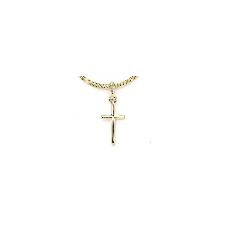 klein Kreuz Anhänger aus 14 Karat Gold