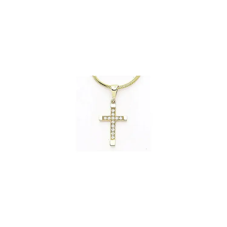 Kreuz Anhänger aus 14 Karat Gold