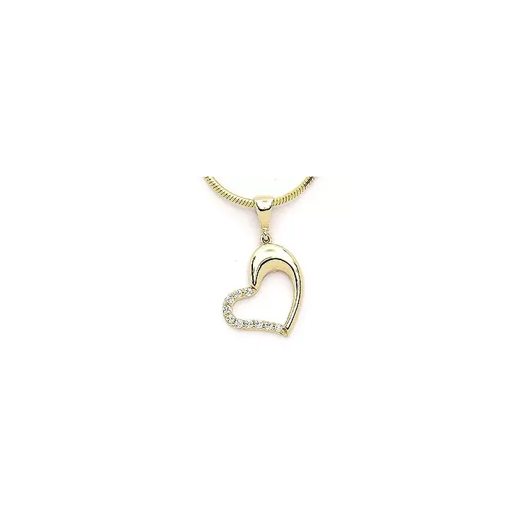 Herz Anhänger aus 14 Karat Gold