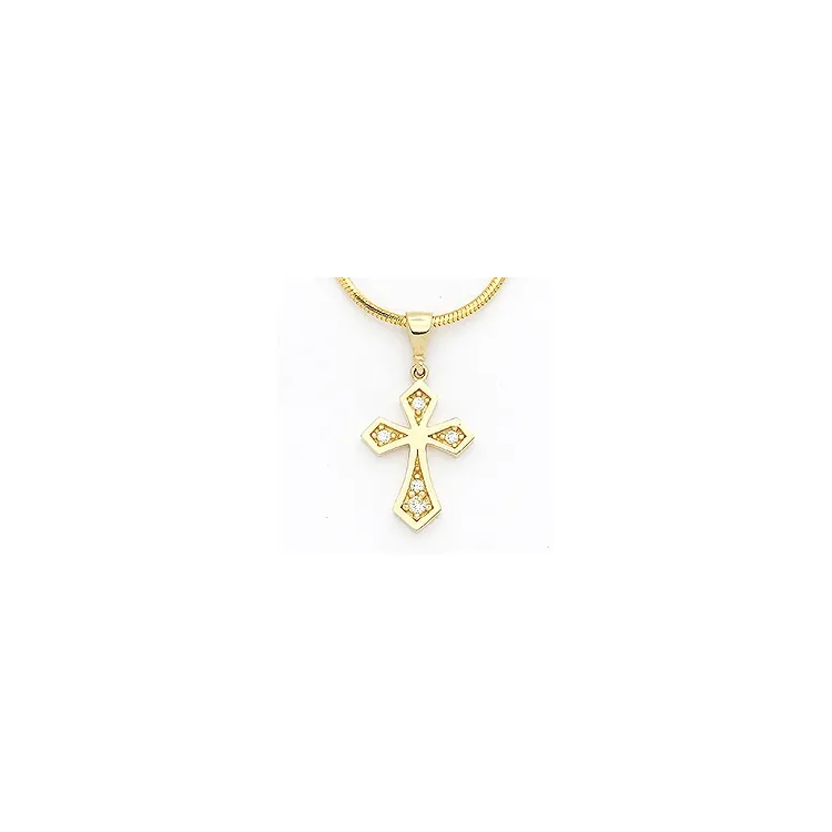Kreuz Anhänger aus 14 Karat Gold