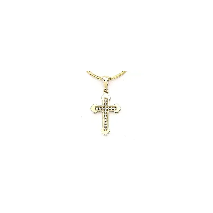 Kreuz Anhänger aus 14 Karat Gold